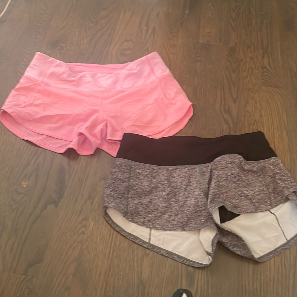 Lululemon size 2 speedy shorts